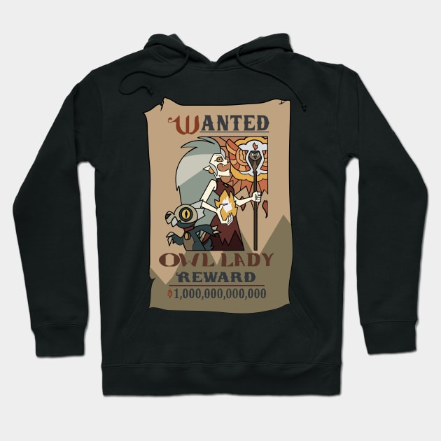 Reward os the owl lady Hoodie by AnnSaltyPaw